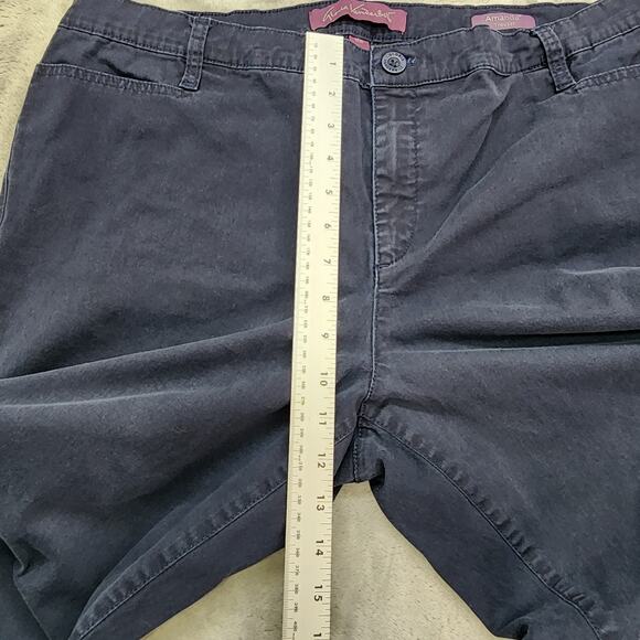 Gloria Vanderbilt Pants Womens 16W SHORT Blue Amanda High Rise Straight Stretch - Picture 10 of 13